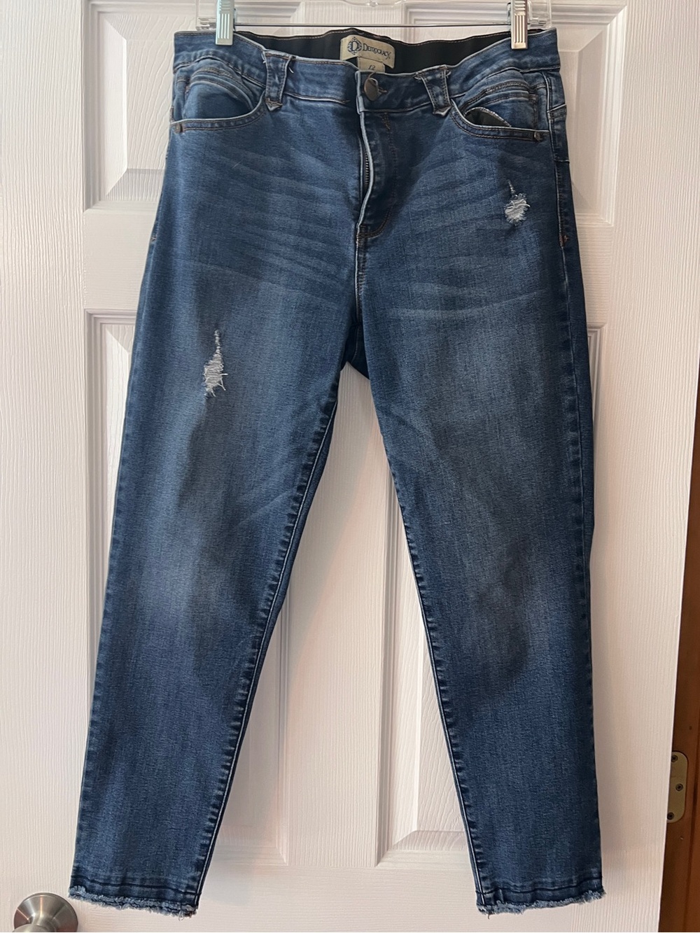 Democracy Ab Solution Light Blue Distressed Skinny Jeans